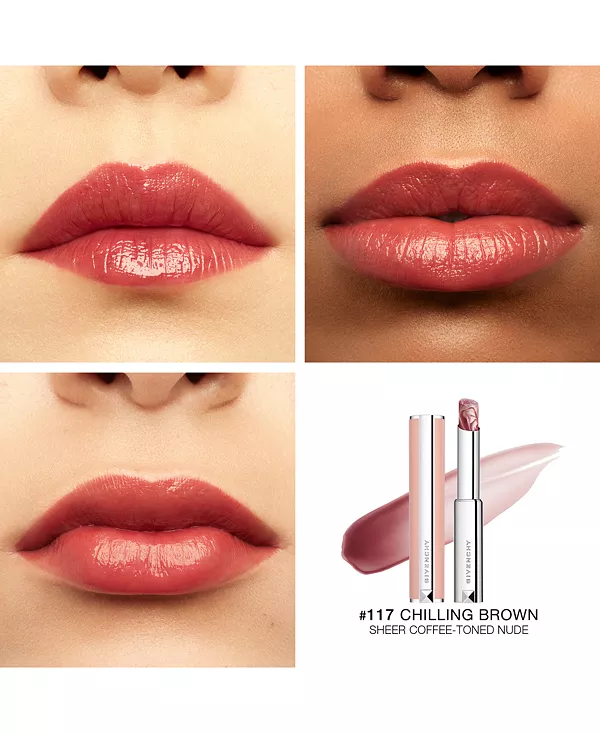 Бальзам для губ Rose Perfecto Givenchy, 117 chilling brown - coffee toned nude — фото 2