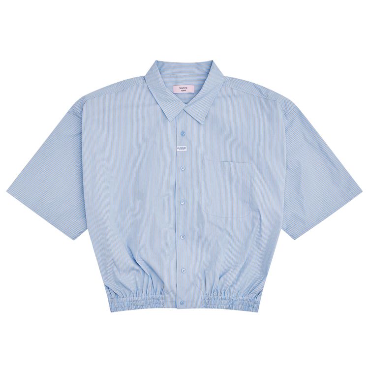 

Рубашка Martine Rose Shockcord Shirt 'Blue/White Stripe', синий