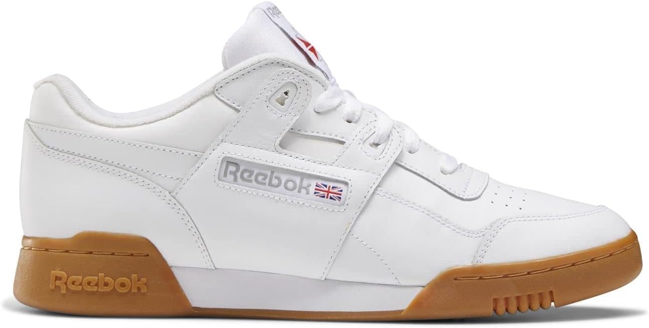 Кроссовки для тренировки Reebok Men's Workout Plus, белый/красный — фото 2