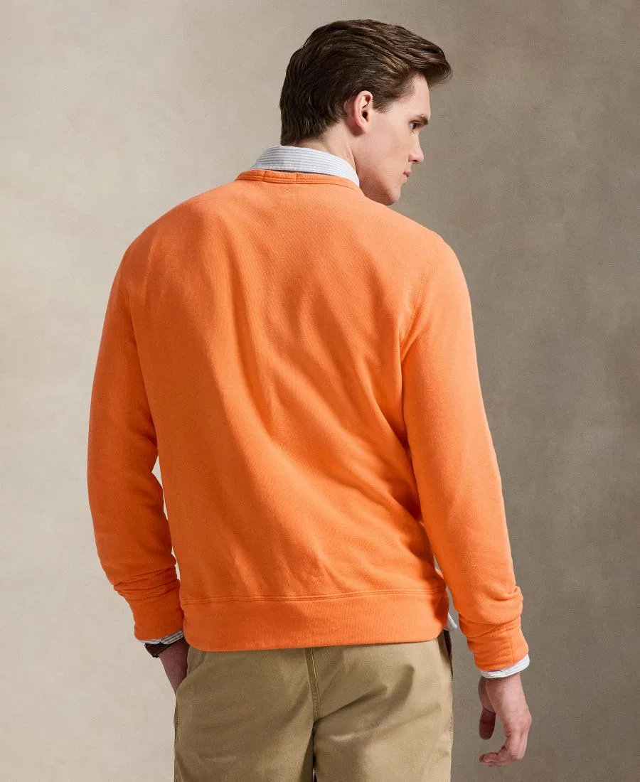 Мужская толстовка с длинными рукавами и круглым вырезом Polo Ralph Lauren, Resort Orange — фото 4