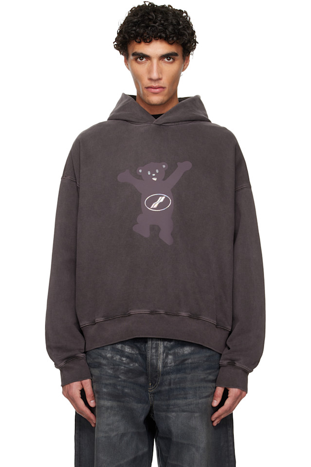 

We11Done Худи с логотипом "Серый пигмент"