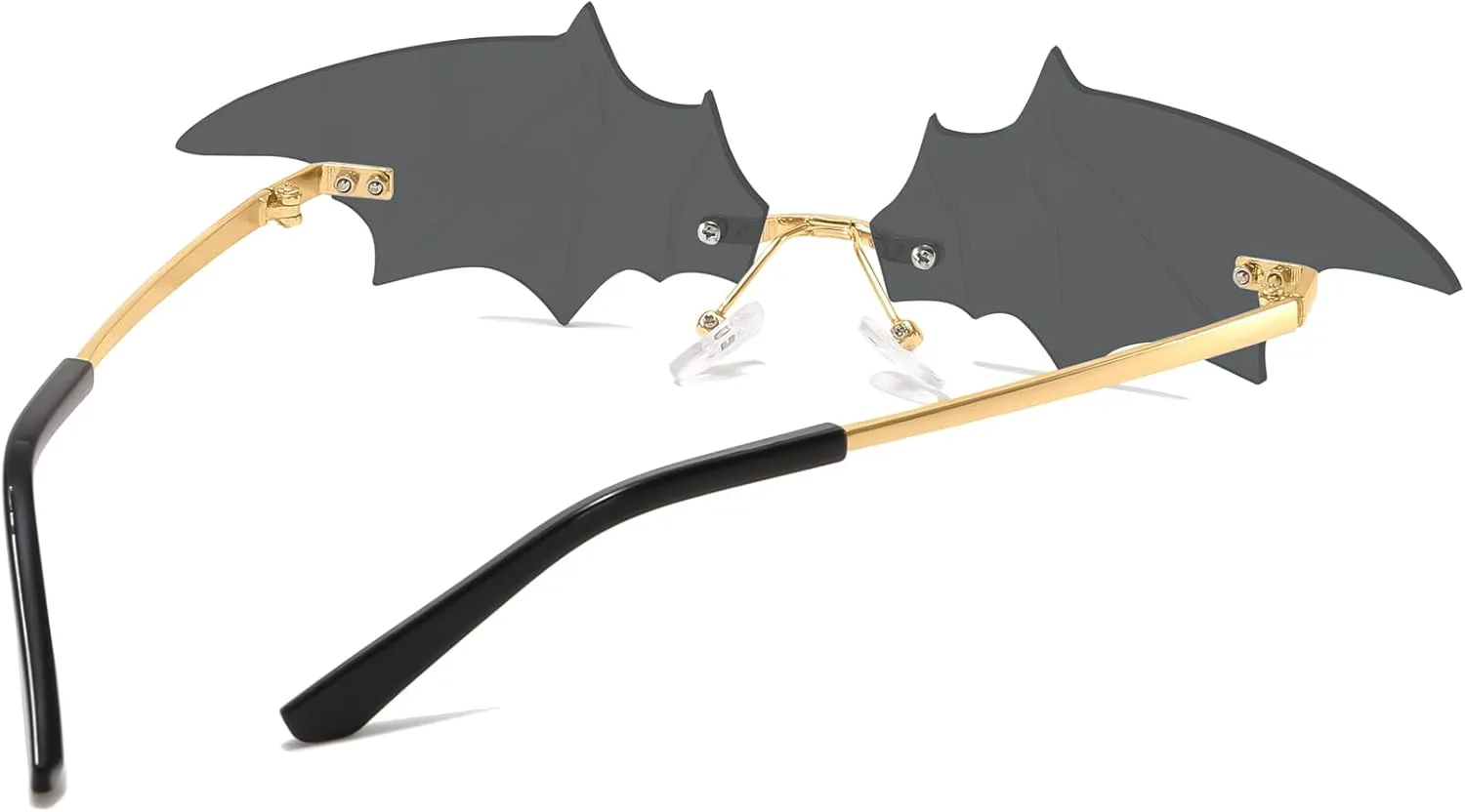 

Солнцезащитные очки на Хэллоуин в виде пламени, дьявольские очки, готические вампирские аксессуары, очки с крыльями летучей мыши, для женщин и мужчин aisswzber, Black