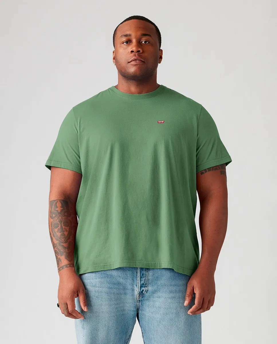 

Мужская футболка больших размеров с короткими рукавами и круглым вырезом Levi's, светло-голубой