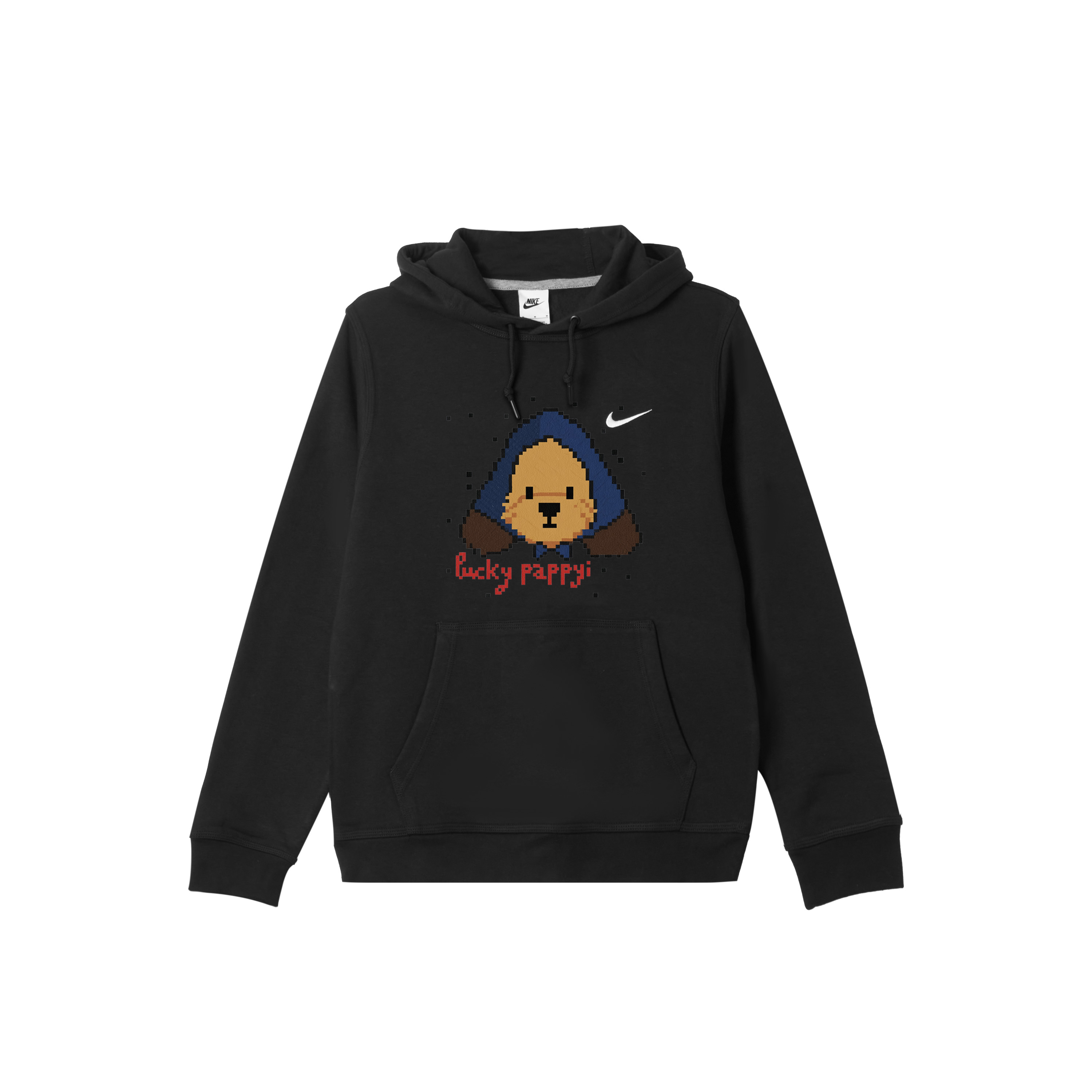 

Nike Мужская толстовка с капюшоном, черная, средней толщины