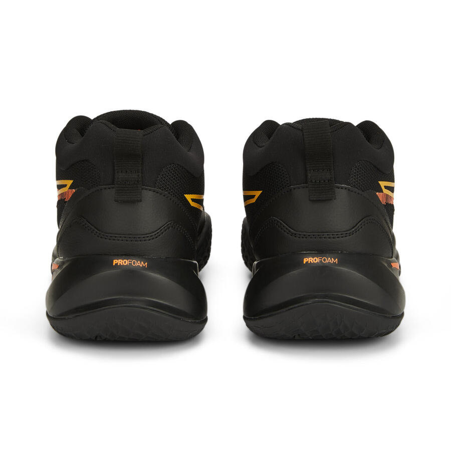 Баскетбольные кроссовки Playmaker Pro Laser мужские PUMA Black Ultra Orange — фото 2