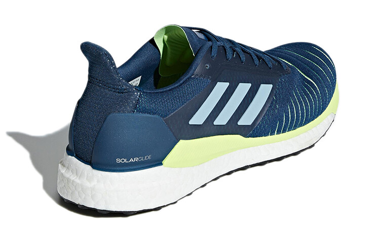 Кроссовки для бега Solar Glide Series мужские с низким верхом, синие/желтые Adidas — фото 2