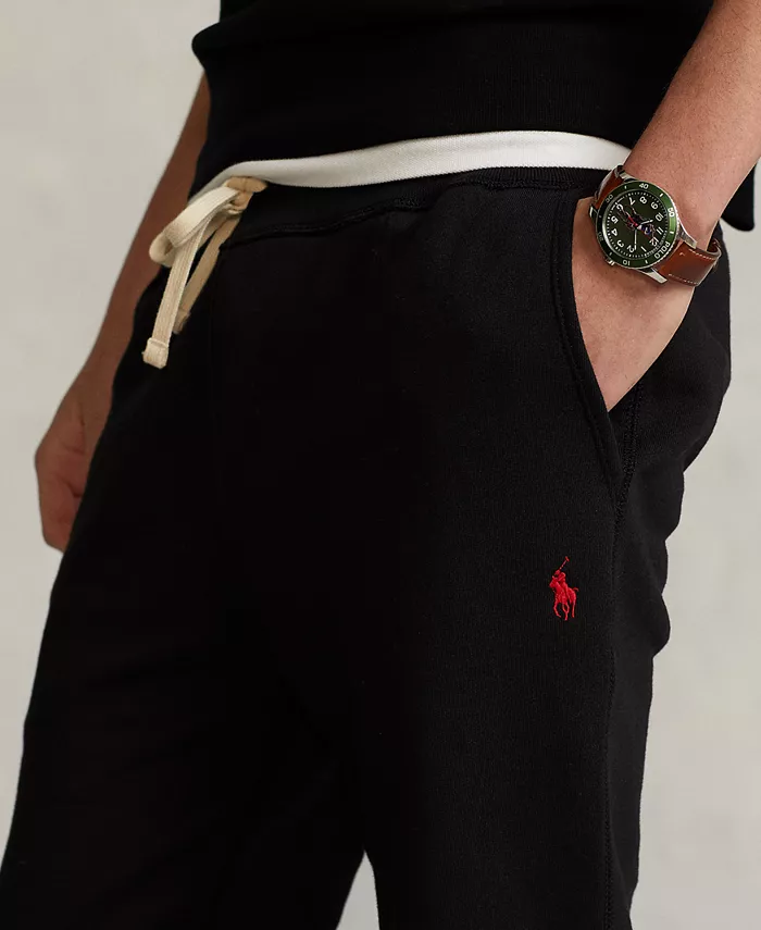 Мужские флисовые спортивные брюки Signature Fleece Sweatpant Polo Ralph Lauren, черный — фото 3