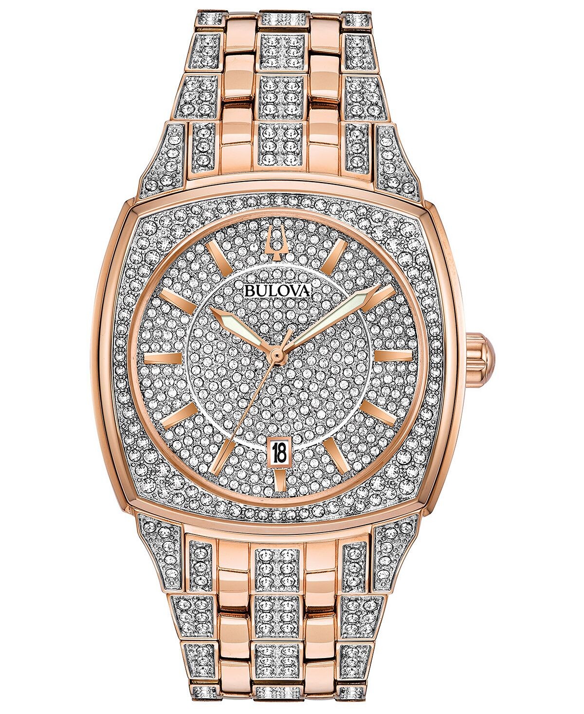 

Мужские двухцветные часы-браслет из нержавеющей стали, 40 мм Bulova