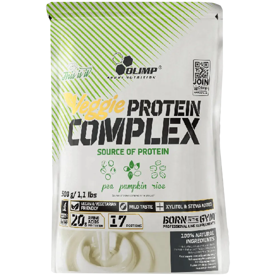 

Белковая добавка с нейтральным вкусом Veggie Protein Complex, 500 гр