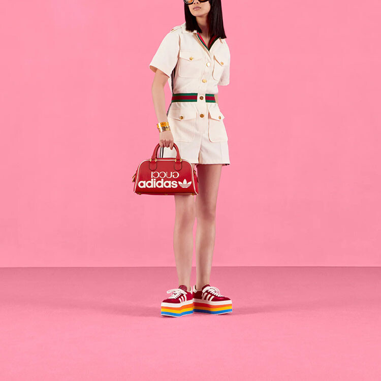 Комбинезон женский Adidas Originals X Gucci, белый — фото 2