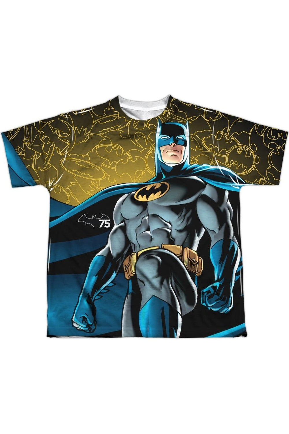 

Футболка с коротким рукавом для детей Batman 75 Glow из полиэстера Gildan, белый