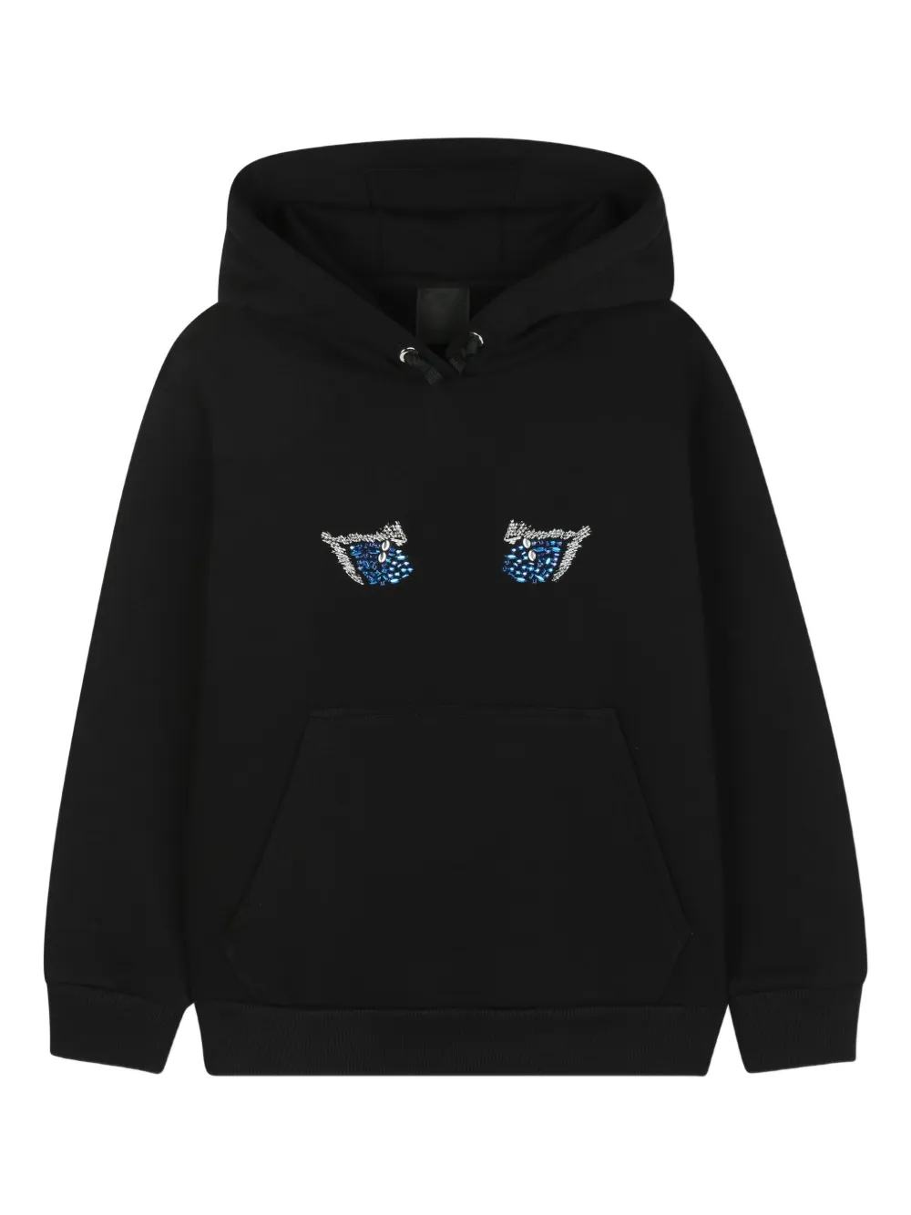 

Декорированное худи Givenchy Kids, черный