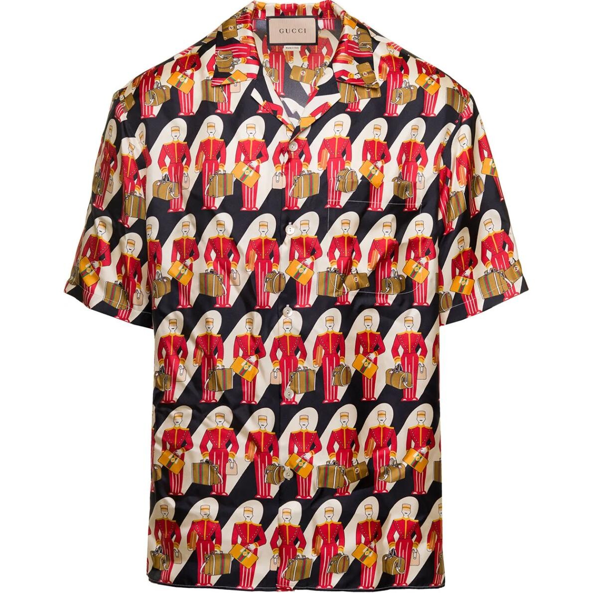 

Рубашка мужская многоцветная Gucci, цвет Multicolor