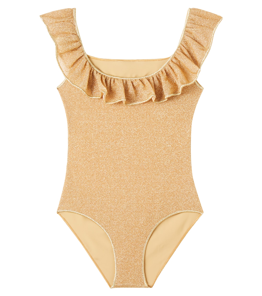 

OseMini Lumière купальник с рюшами Oséree Kids, золотой