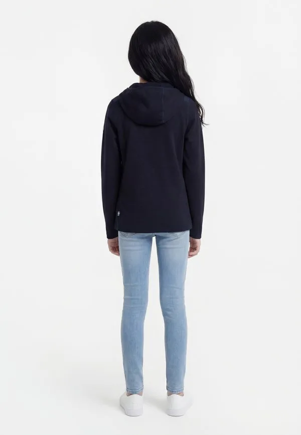 Детская толстовка тренировочная куртка keb Fjällräven, Dark Navy — фото 2