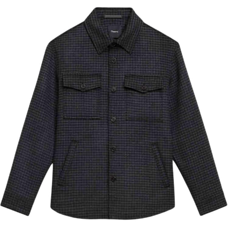 

Рубашка Houndstooth pattern Jacket THEORY, черный