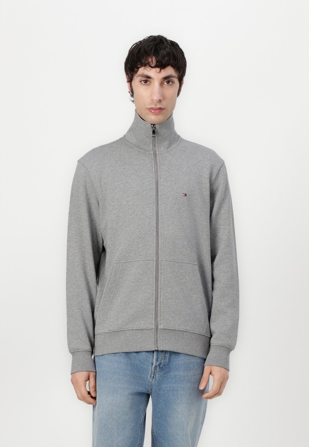 

Толстовка на молнии ESSENTIAL TERRY Tommy Hilfiger, пятнистый серый