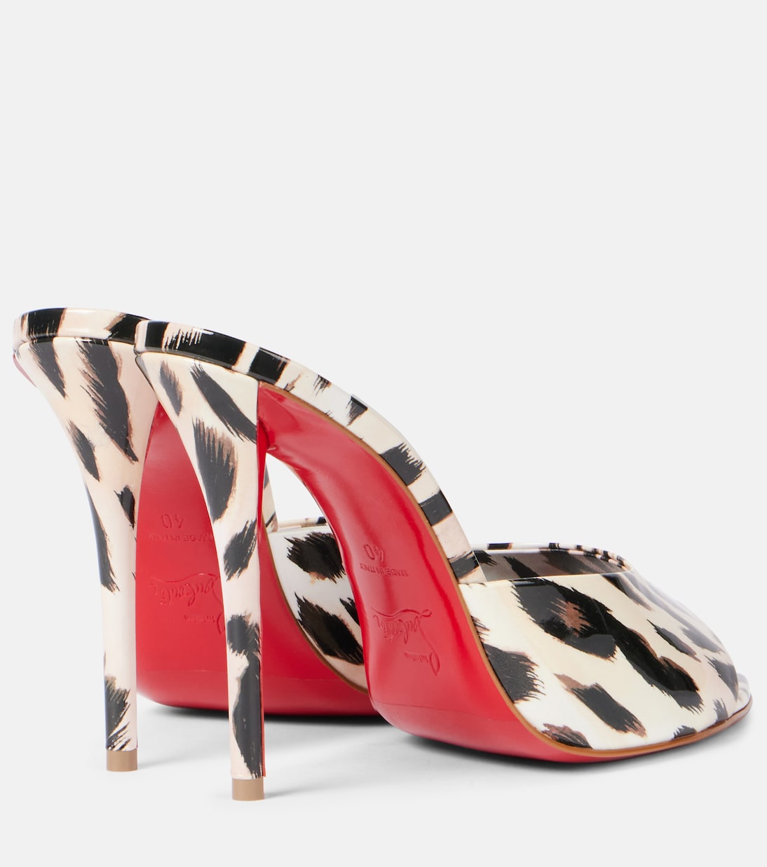 Miss Z 100 лаковые мюли Christian Louboutin, Vintage Rose /Lin Vintage Rose — фото 2
