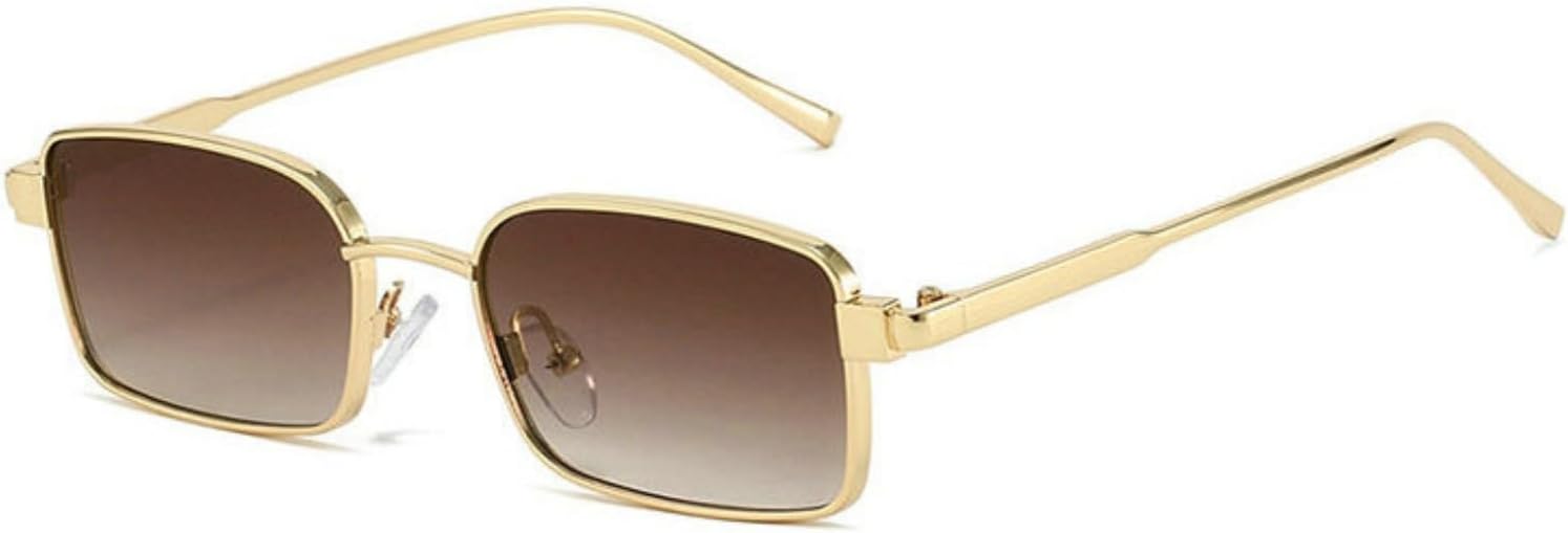 

Солнцезащитные очки Willochra Small Y2k узкой прямоугольной формы для женщин и мужчин в стиле ретро 90-х, узкие, с металлической оправой, квадратной формой, защитой от УФ-излучения UV400, C4