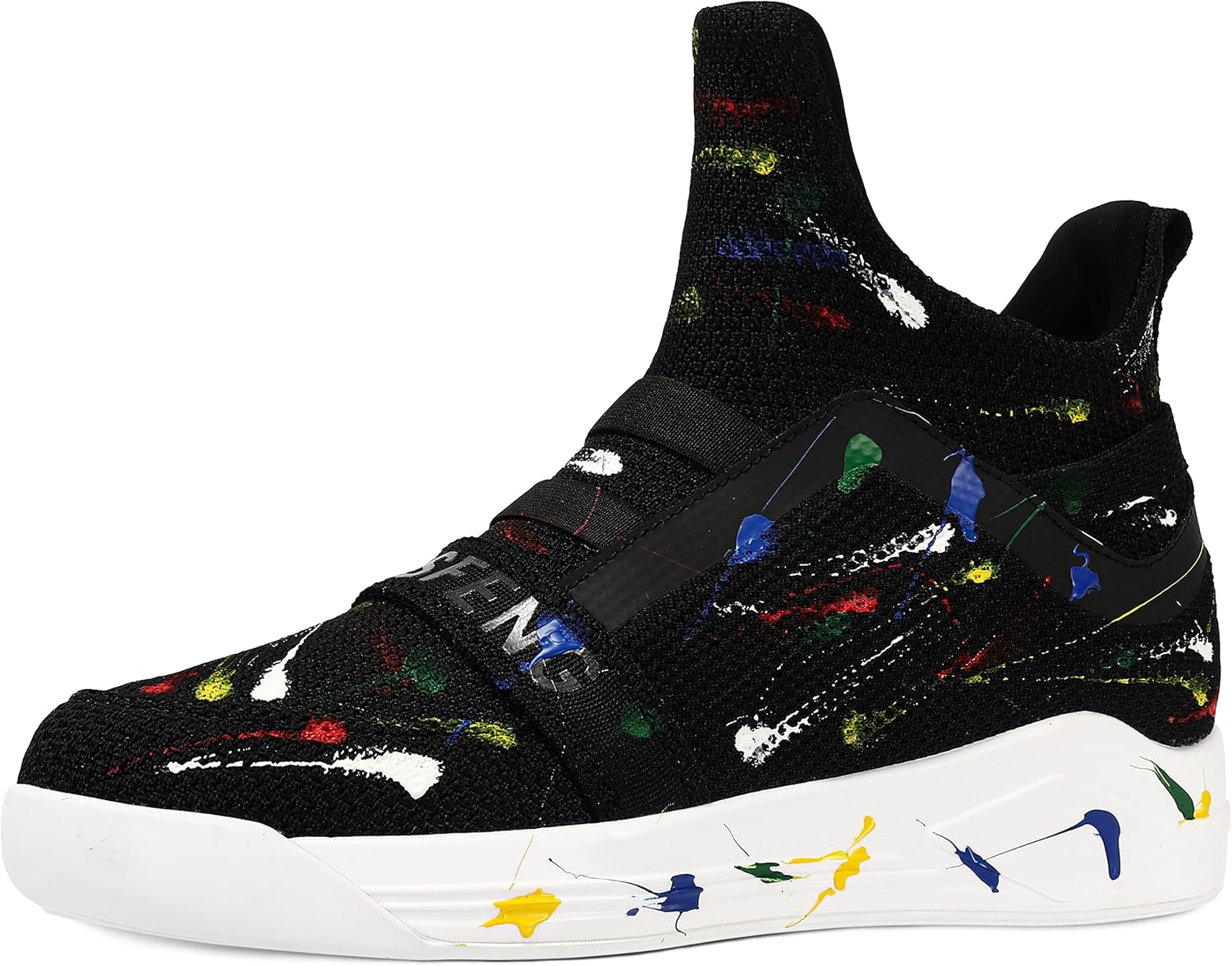 

Мужские кроссовки Soulsfeng с высоким верхом, легкие и дышащие, для ходьбы и спорта, черный