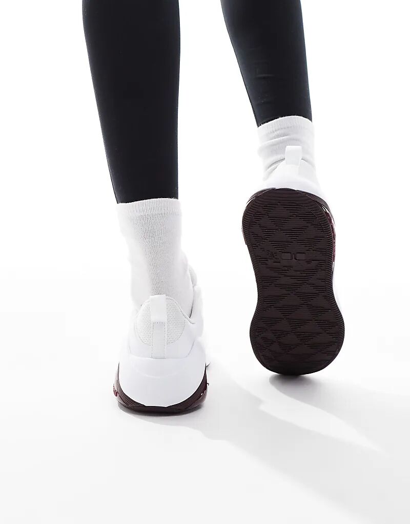 Кроссовки Nike Training Air Zoom Bella 7 белого и бордового цветов — фото 3