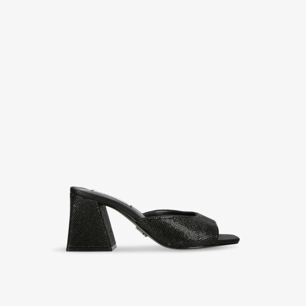 

Мюли на каблуке из искусственной кожи, украшенные светящимися стразами Steve Madden, черный