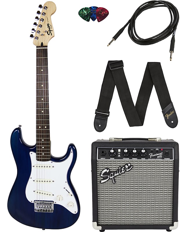 

Электрогитара Fender Squier Short Scale 24-Inch Strat Pack - Transparent Blue