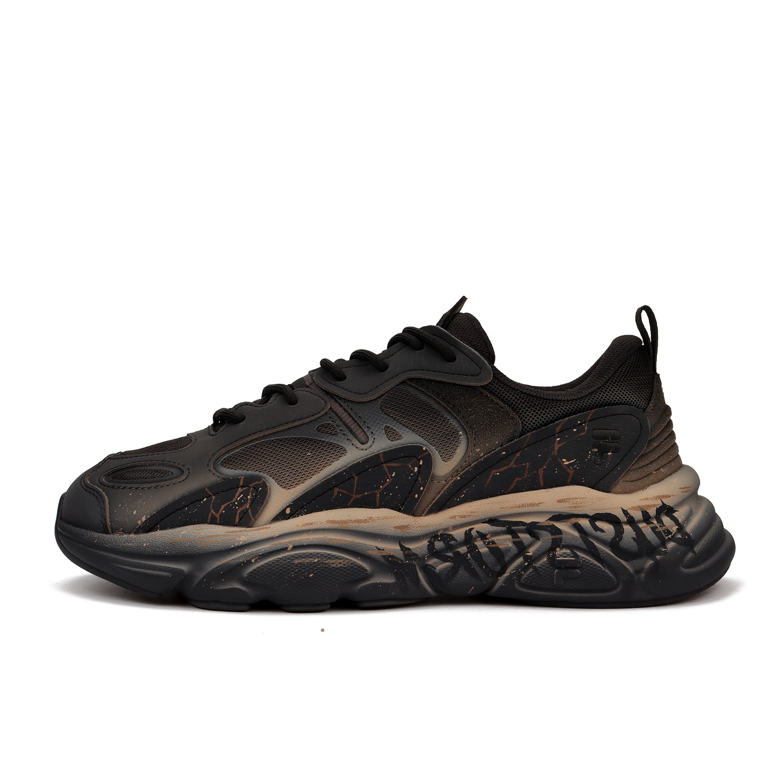 FILA Кроссовки Mars 2 Sandstorm мужские, черно-коричневые, с амортизацией, износостойкие, низкие, повседневные — фото 3