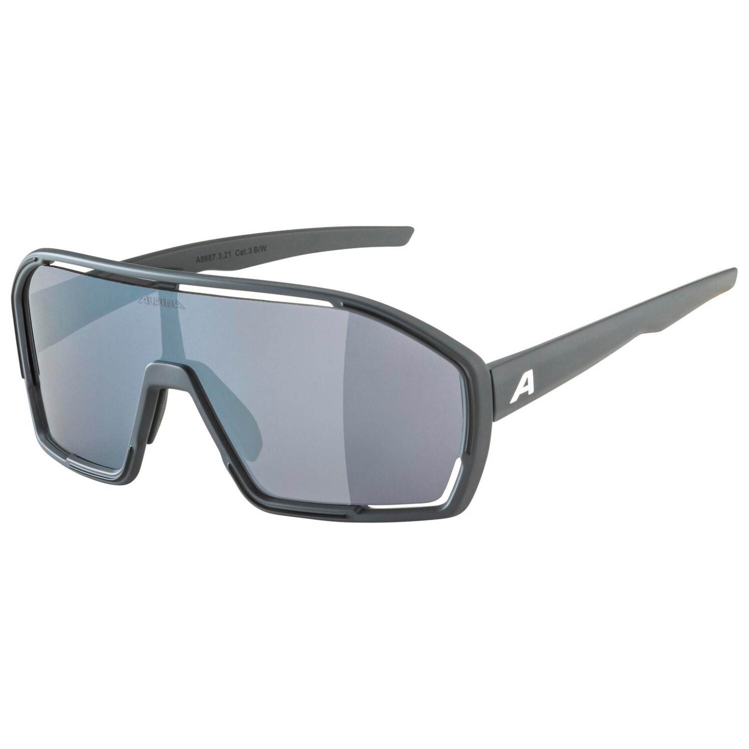 

Велосипедные очки Alpina Bonfire Cat 3, цвет Midnight/Grey Matt