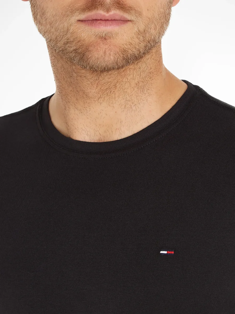 Рубашка с длинными рукавами Tommy Jeans "TJM ORIGINAL RIB LONGSLEEVE TEE", цвет Tommy Black — фото 3