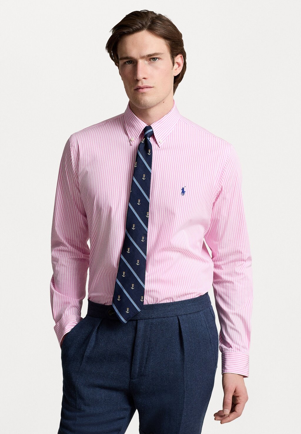 

Рубашка Long Sleeve Sport Polo Ralph Lauren, цвет pink/white