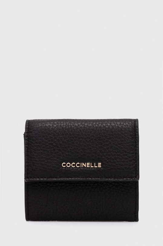 

Кожаный кошелек Coccinelle, черный