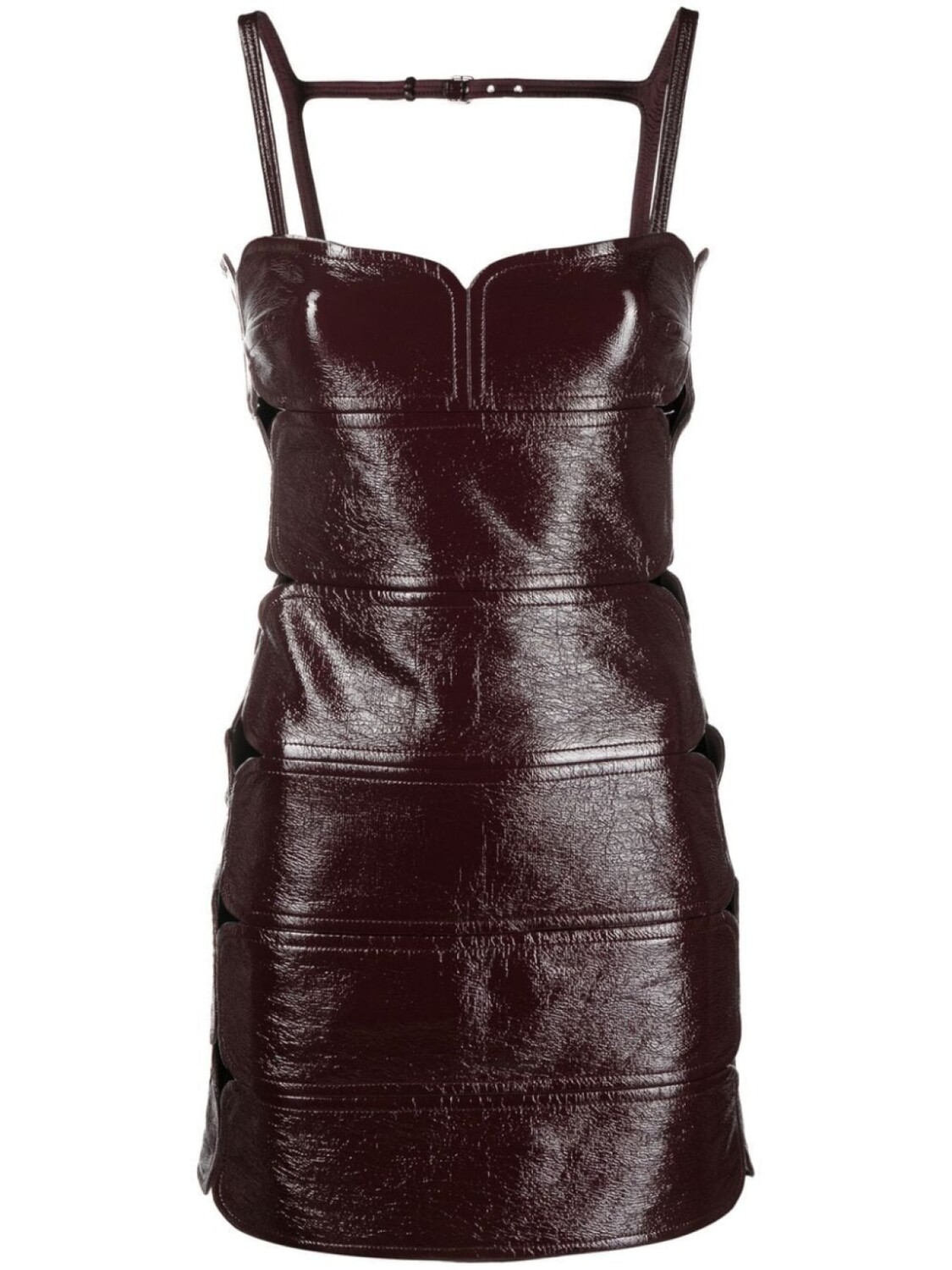

Courrèges платье мини без рукавов, красный