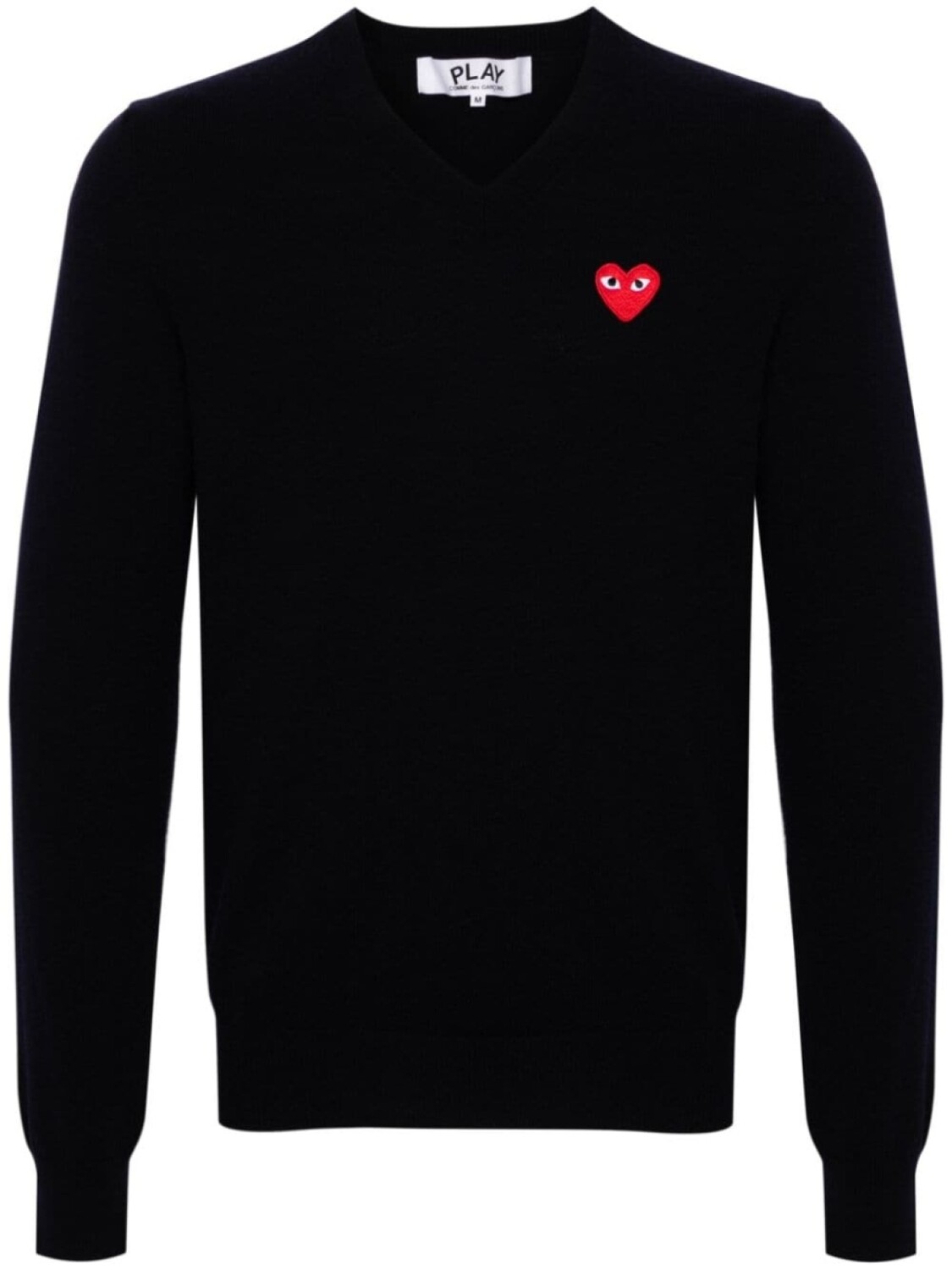 

Comme Des Garçons Play шерстяной джемпер с нашивкой, синий