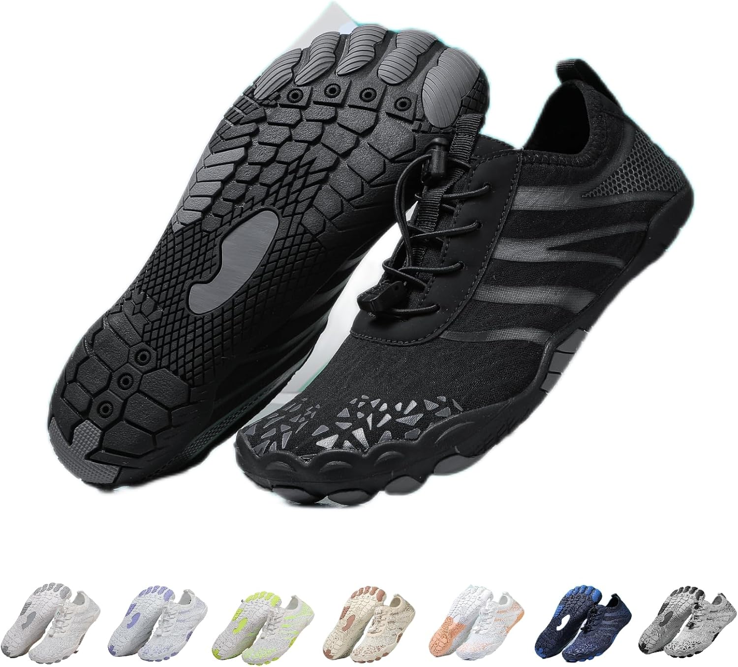 

Женские босоножки для походов, новые походные кроссовки для женщин и мужчин, дышащая и нескользящая спортивная обувь для трейла, удобные дышащие водонепроницаемые обувь с широкой носочной частью Kaeril, черный