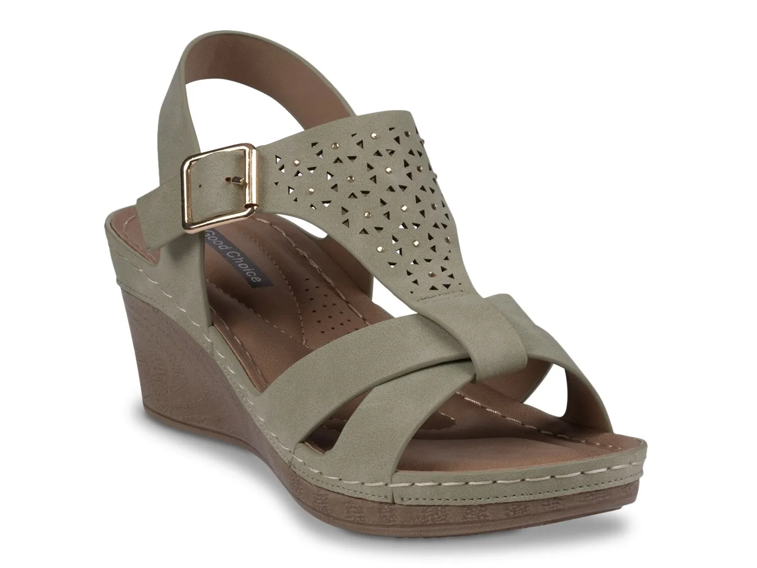 

Сандалии Cole Wedge Sandal Good Choice, темно-зеленый