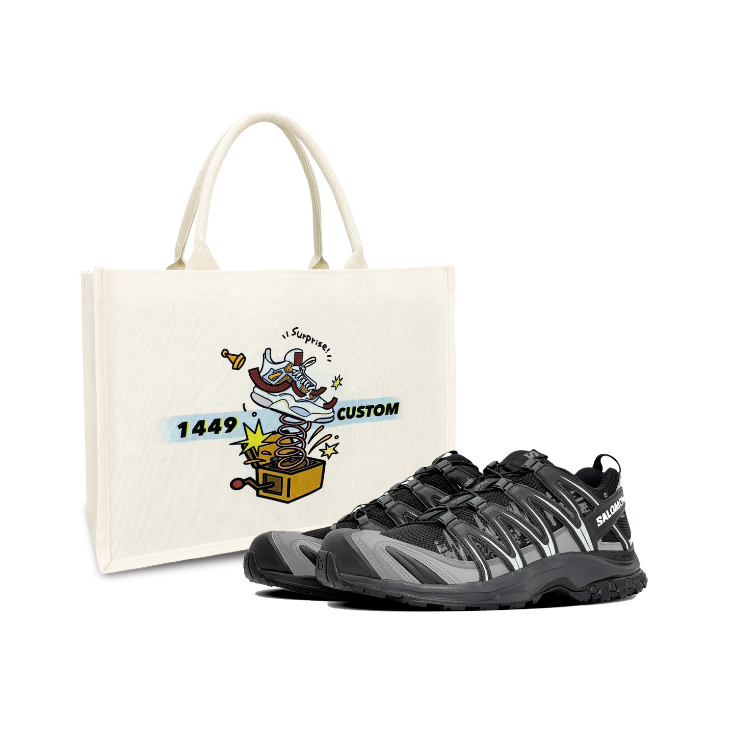 

SALOMON XA PRO 3D Cushioning Breathable Low top Running Shoes Unisex черные белые