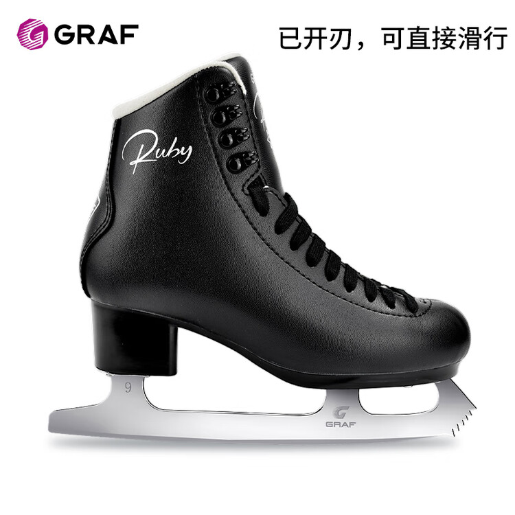 

GRAF Коньки для фигурного катания U10, детские, мужские и женские, для начинающих Graff, цвет pure white, размер 30