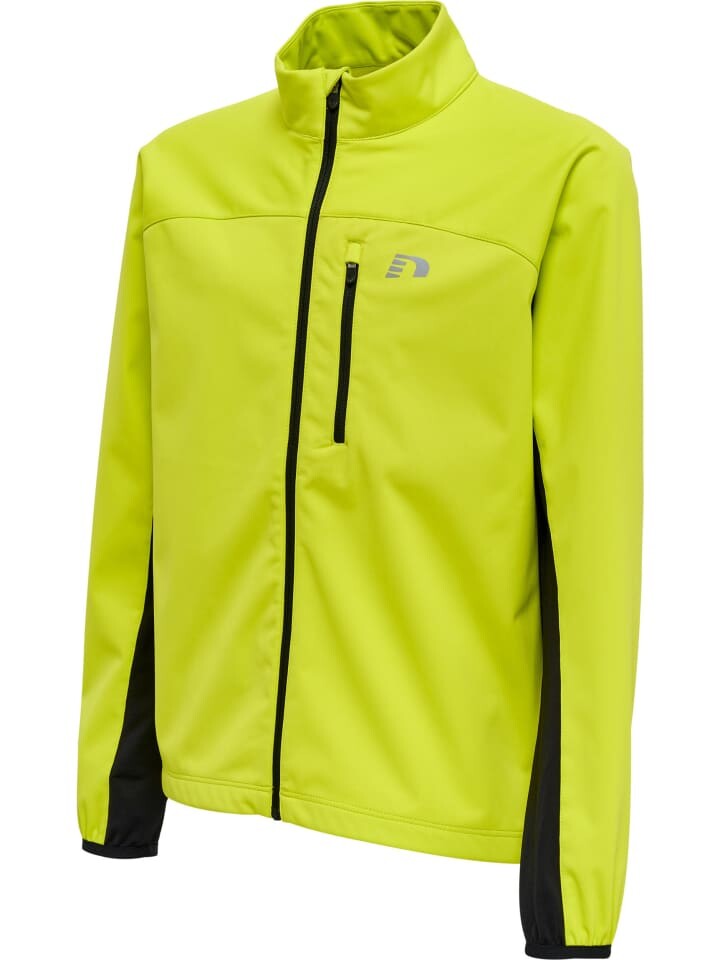 Спортивная куртка Newline Reflektierend Logo Kids Core Laufen Kinder, цвет evening primrose — фото 4