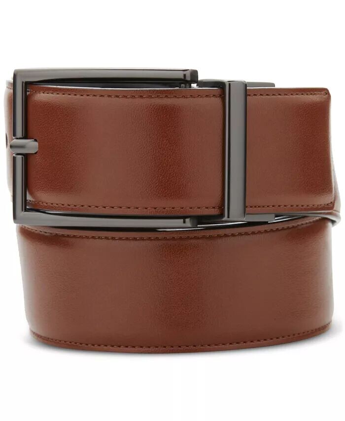 

Мужской ремень из склеенной кожи Perry Ellis Portfolio, коричневый