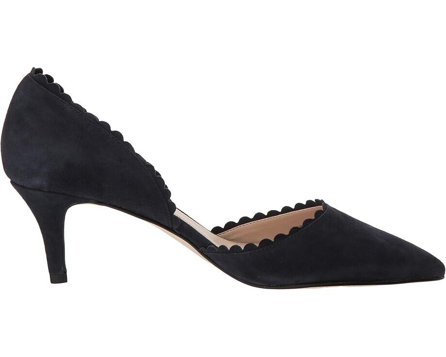 Pelle Moda Kenny Pump женские туфли 11 черные замшевые с острым носком и низким каблуком FZP434 (черные, 11) — фото 2