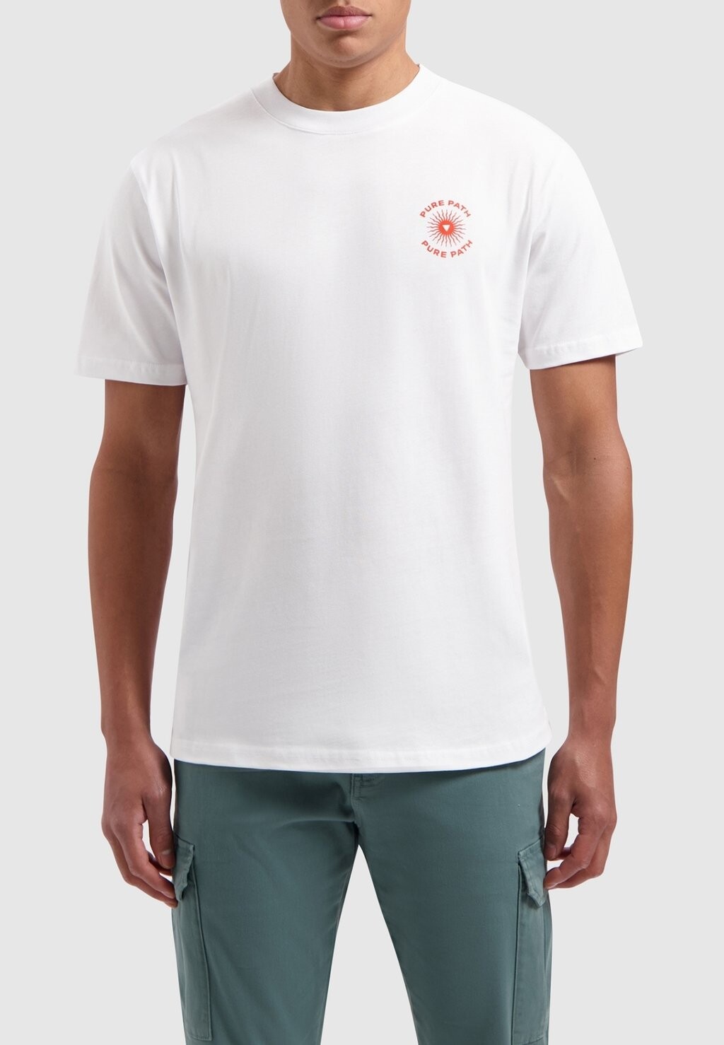 

Футболка с принтом CREWNECK Pure Path, белый