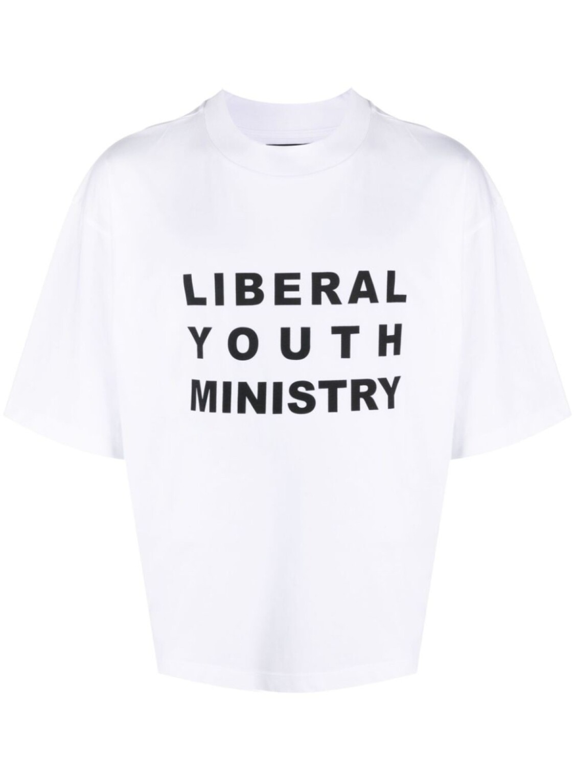 

Футболка с надписью Liberal Youth Ministry, белый