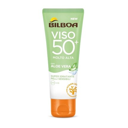 Солнцезащитный крем для лица Aloe Sensitive Spf 50+ 50 мл, Bilboa