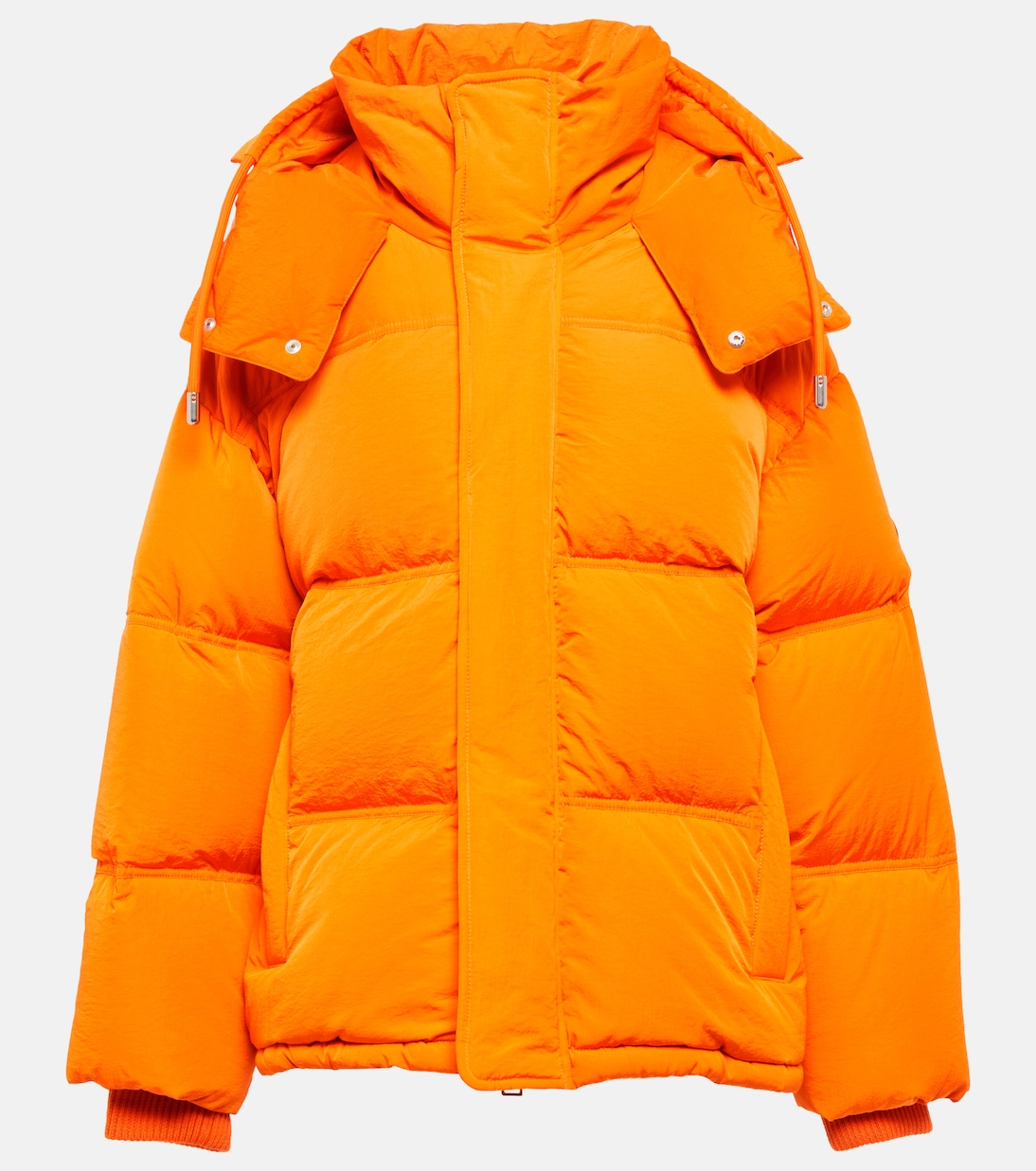 

Пуховик с логотипом Ami Paris, оранжевый