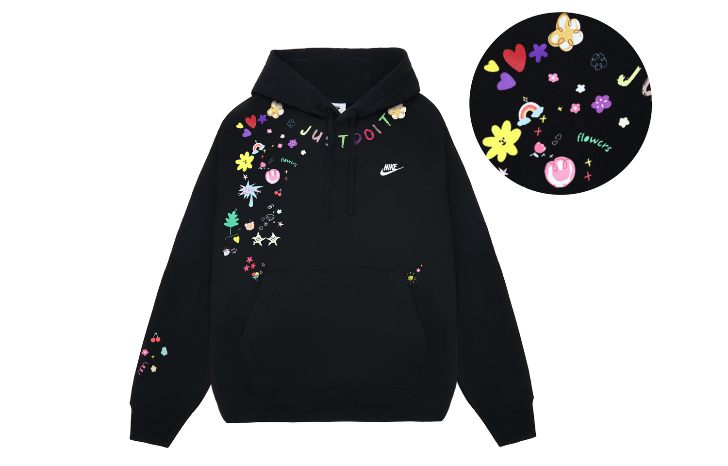 

Nike Свитшоты Unisex Black Starry Graffiti