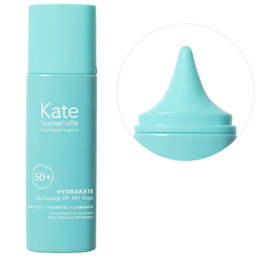 

Солнцезащитный крем Hydrakate Illuminating Sunscreen SPF 50+ в каплях с эктоином Kate Somerville, 1.7 oz /50 ml