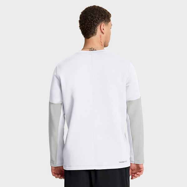 Мужская белая футболка с длинным рукавом Kentucky Wildcats 2025 sideline coach performance Nike — фото 3