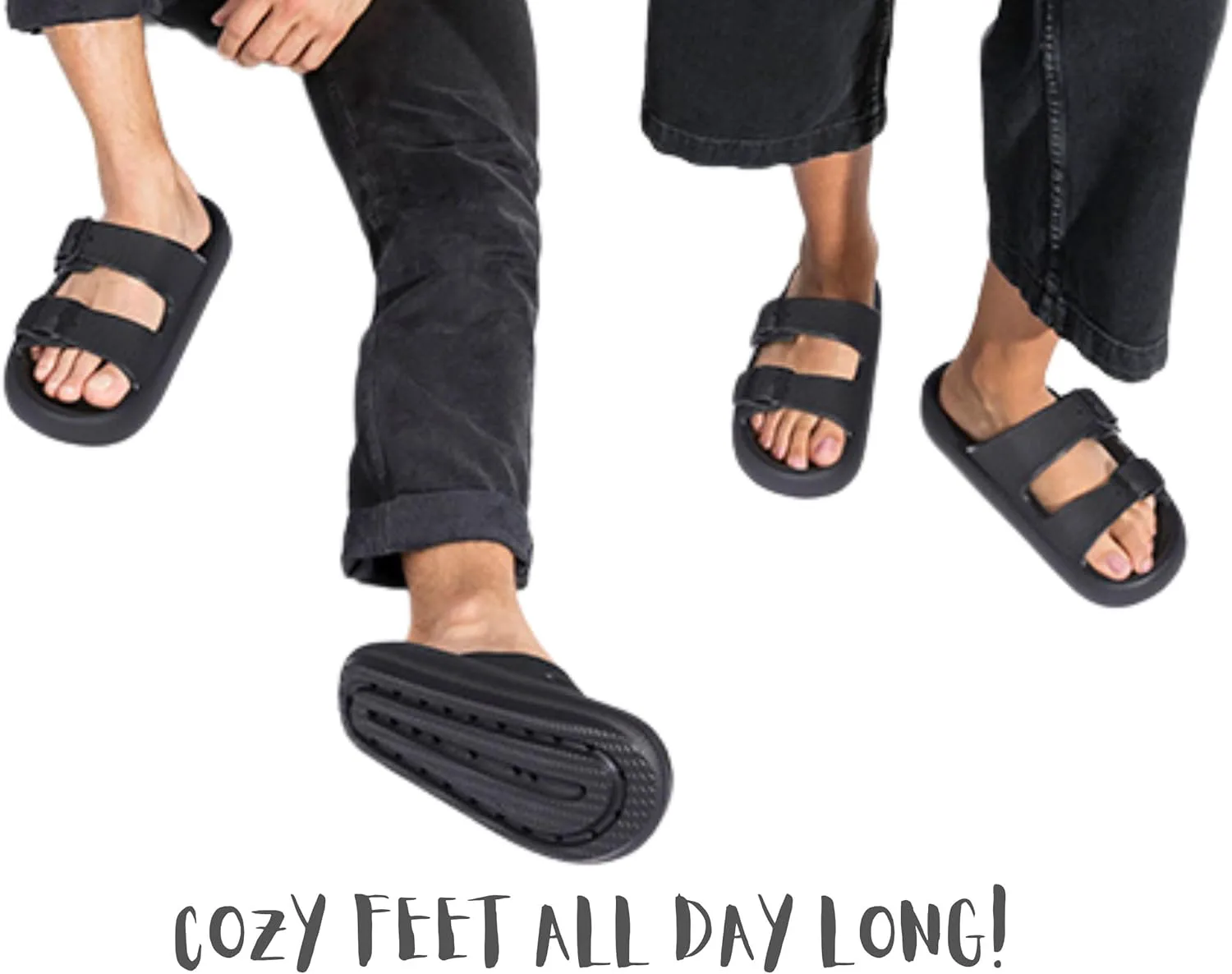 

Настоящие подушечные тапочки для женщин и мужчин | Домашние шлепанцы для душа | Очень удобные | С упругой толстой подошвой | Облачные шлепанцы | Легкие, противоскользящие, легко очищаются GARDMA, серый