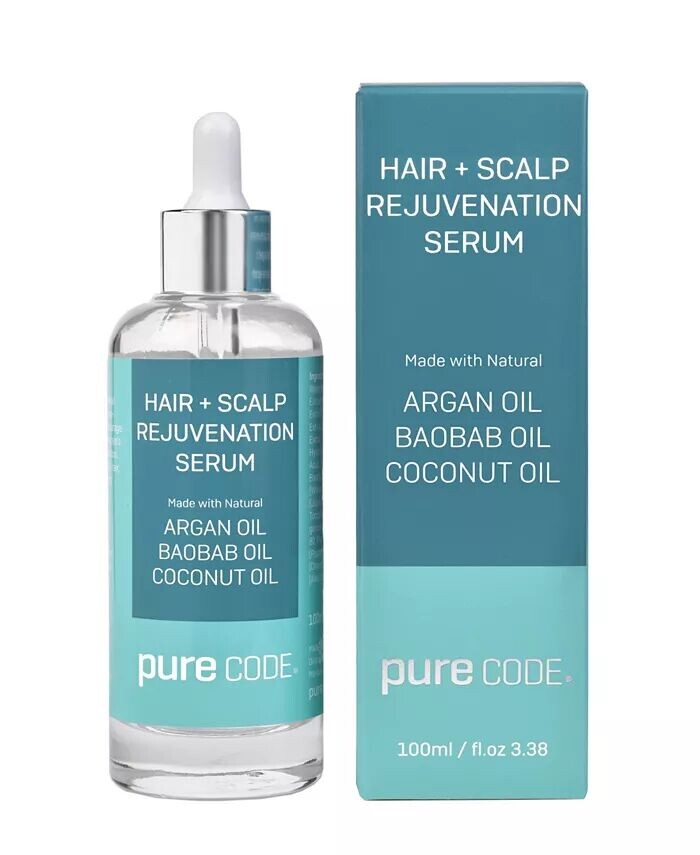Roots Of Health Hair + Сыворотка для омоложения кожи головы, 3,38 унции Purecode — фото 2